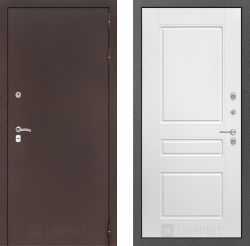 Дверь Лабиринт (LABIRINT) CLASSIC 03 Белый лофт
