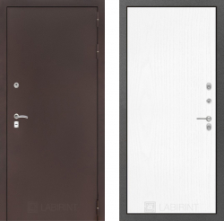 Дверь Лабиринт (LABIRINT) CLASSIC 07 Белое дерево