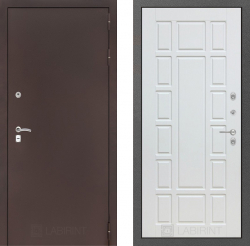 Дверь Лабиринт (LABIRINT) CLASSIC 12 Белое дерево