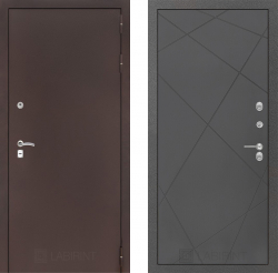 Дверь Лабиринт (LABIRINT) CLASSIC 24 Графит софт