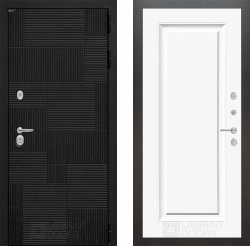 Дверь Лабиринт (LABIRINT) PAZL 27 Эмаль Белый (RAL-9003)