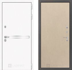Дверь Лабиринт (LABIRINT) LINE WHITE 05 Венге светлый