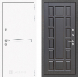 Дверь Лабиринт (LABIRINT) LINE WHITE 12 Венге