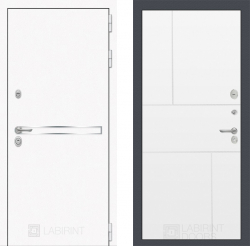 Дверь Лабиринт (LABIRINT) LINE WHITE 21 Белый софт