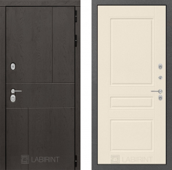 Дверь Лабиринт (LABIRINT) URBAN 03 Крем софт