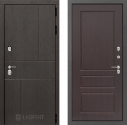 Дверь Лабиринт (LABIRINT) URBAN 03 Орех премиум