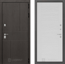 Дверь Лабиринт (LABIRINT) URBAN 06 Белое дерево