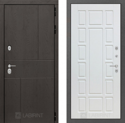 Дверь Лабиринт (LABIRINT) URBAN 12 Белое дерево