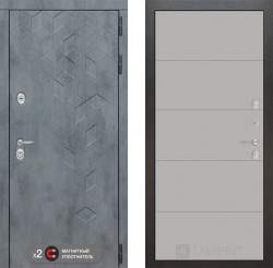 Дверь Лабиринт (LABIRINT) BETON 13 Грей софт