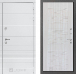 Дверь Лабиринт (LABIRINT) TRENDO 06 Сандал белый
