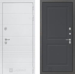 Дверь Лабиринт (LABIRINT) TRENDO 11 Графит софт