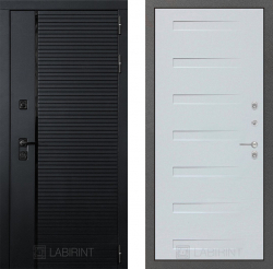 Дверь Лабиринт (LABIRINT) PIANO 14 Дуб кантри белый горизонтальный