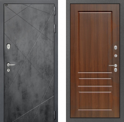 Дверь Лабиринт (LABIRINT) LOFT 03 Орех бренди