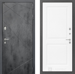 Дверь Лабиринт (LABIRINT) LOFT 11 Белый софт