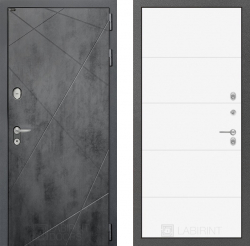 Дверь Лабиринт (LABIRINT) LOFT 13 Белый софт