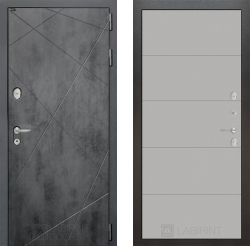 Дверь Лабиринт (LABIRINT) LOFT 13 Грей софт