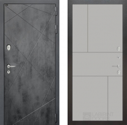 Дверь Лабиринт (LABIRINT) LOFT 21 Грей софт