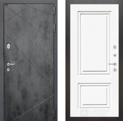 Дверь Лабиринт (LABIRINT) LOFT 26 Эмаль Белый (RAL-9003)